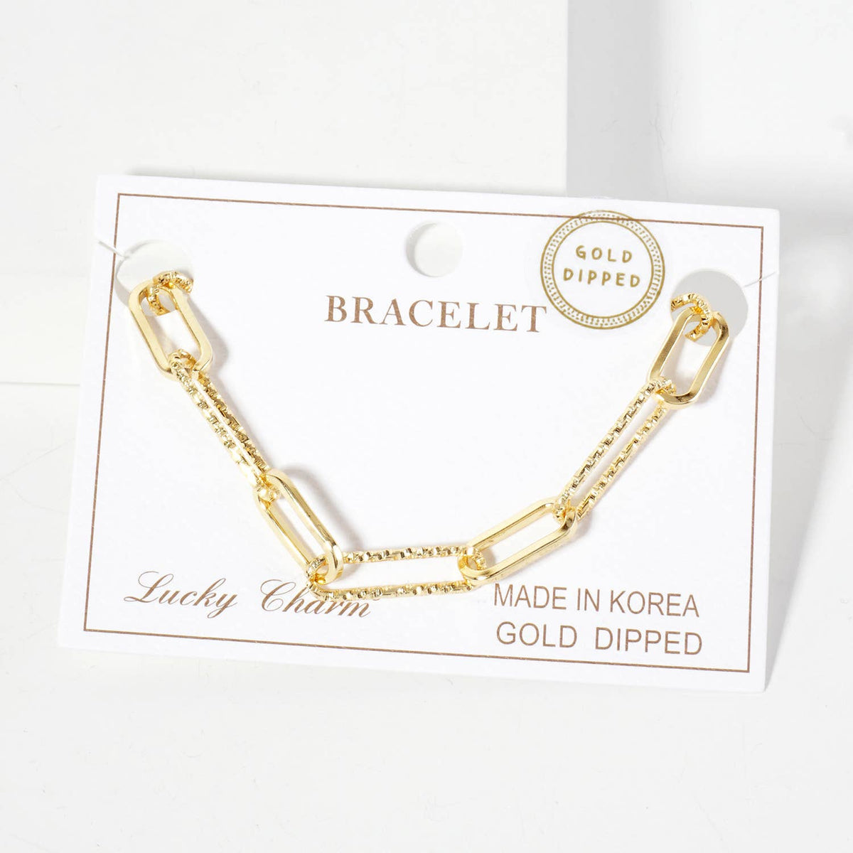 Modern Multi-Link Mixed Texture Chain Bracelet