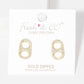 Gold Plated Soda Cap Earrings
