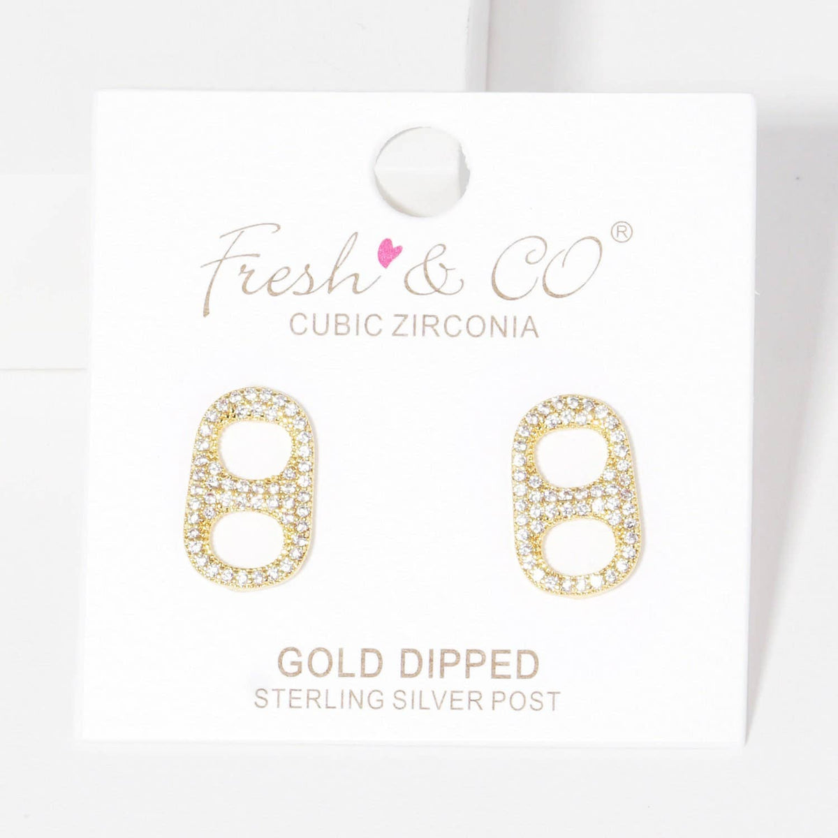 Gold Plated Soda Cap Earrings