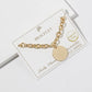 Minimalist Magnetic Clasp Round Disc Chain Bracelet
