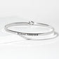 Aloha Forever Engraved Inspirational Bangle Bracelet