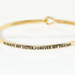 Always My Sister Forever My Friend Engraved Inspirational Bangle Bracelet