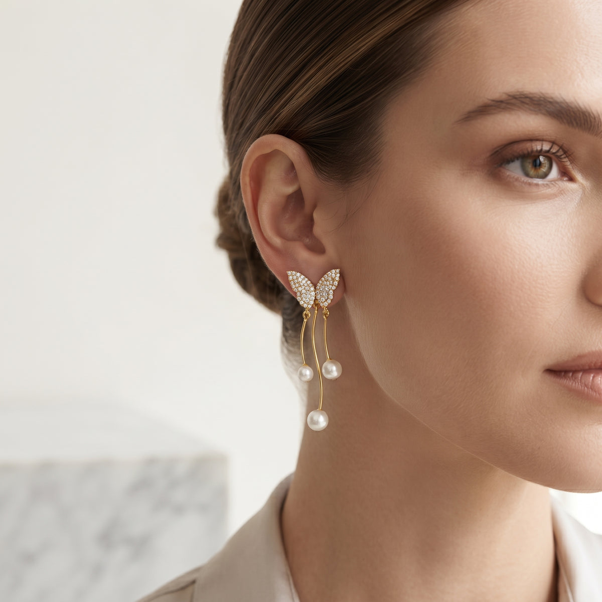 Butterfly Tassel Drop Earrings | BE328 — BE328-M.jpg