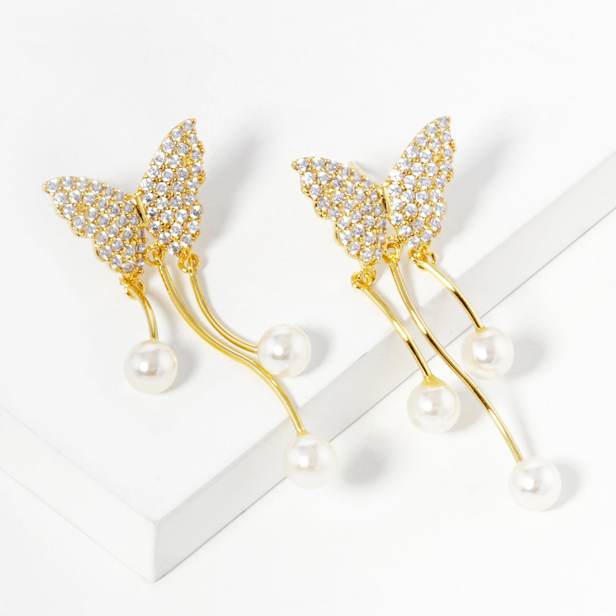 Butterfly Tassel Drop Earrings | BE328 — BE328GCM.jpg