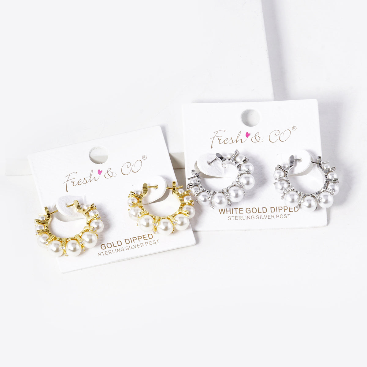 Beaded Fringe Hoop Earrings | BE332 — BE332-GROUP.JPG