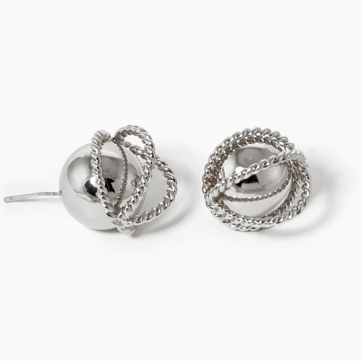 Interwoven Round Stud Earrings | BE333 — BE333-R-1.jpg