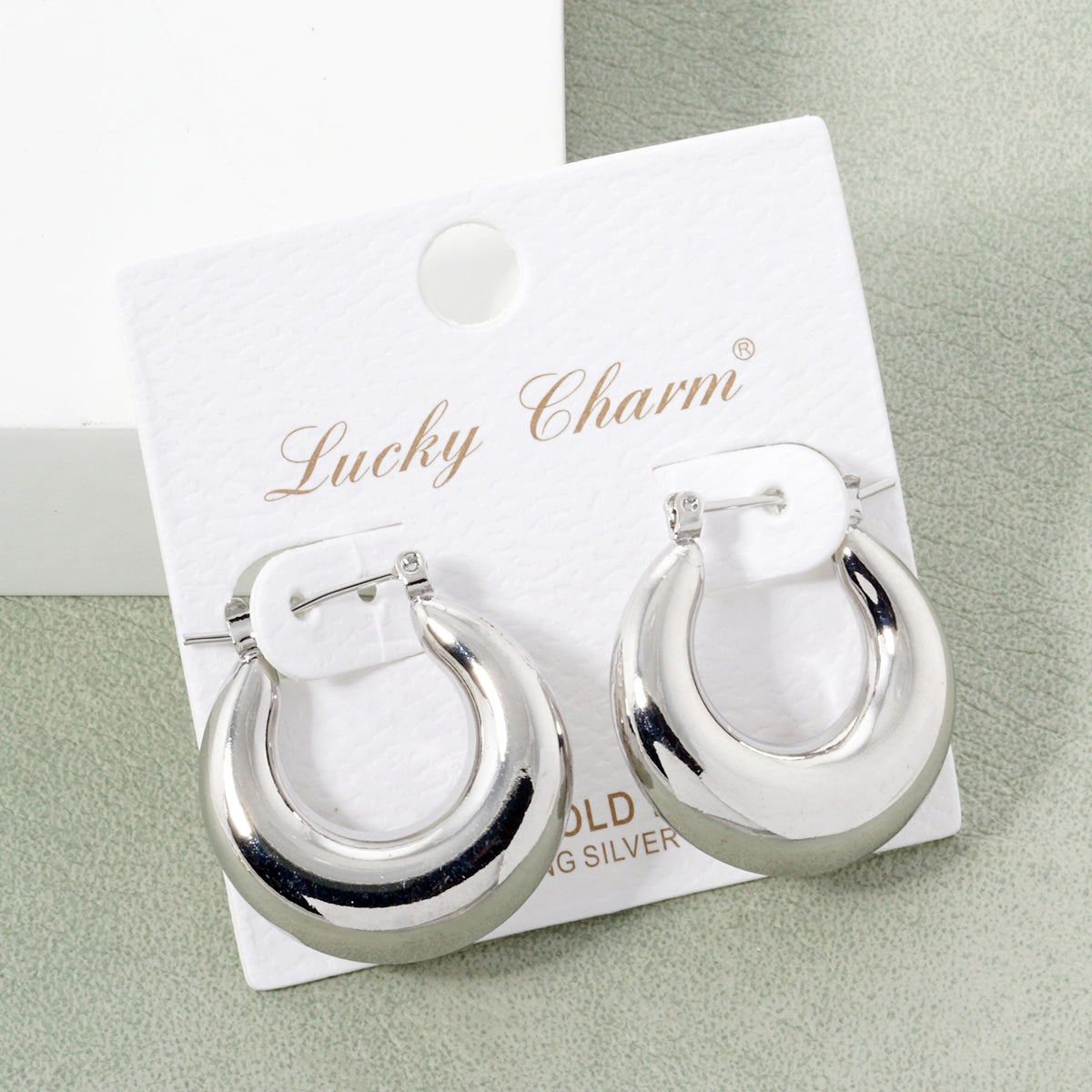 BE345 Oval Dome Hoop Earrings - BE345-R.JPG