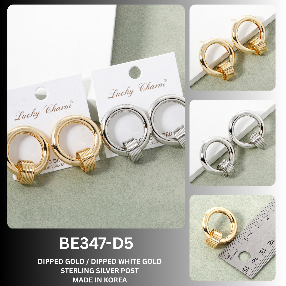 BE347 Coil Accent Circular Stud Earrings - BE347-D5.png