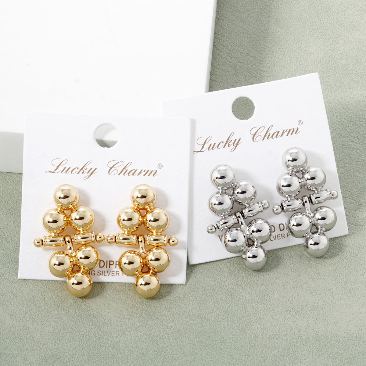 BE350 Ball Cluster Drop Earrings BE350-GROUP.JPG