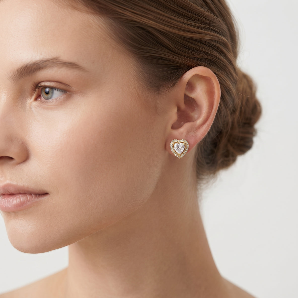 BE358 Double Halo Heart Stud Earrings BE358-M.jpg