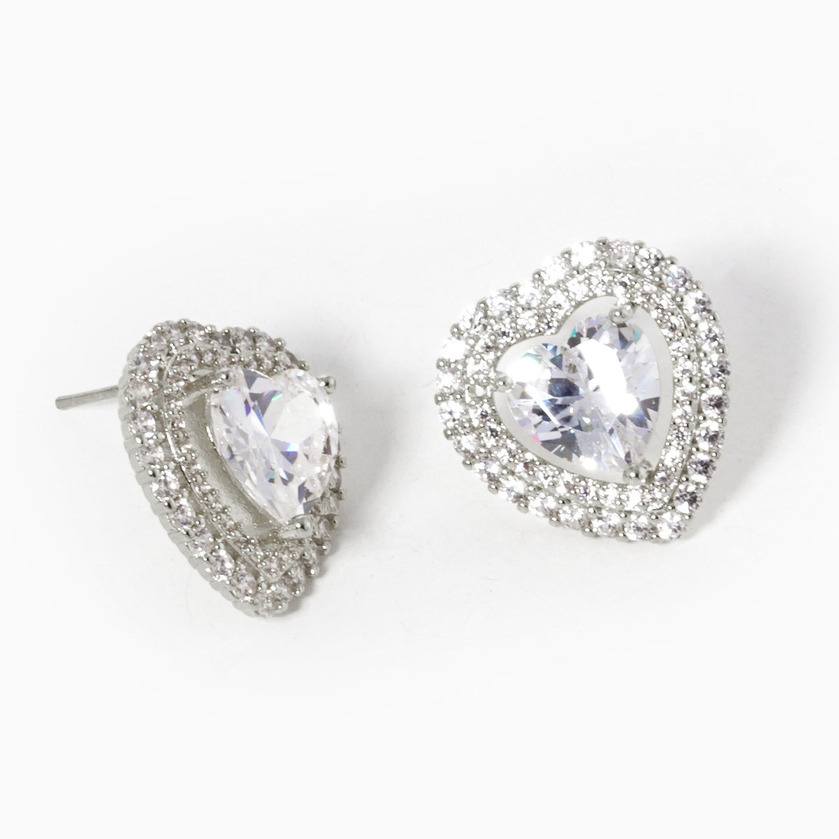 BE358 Double Halo Heart Stud Earrings BE358RCR.JPG