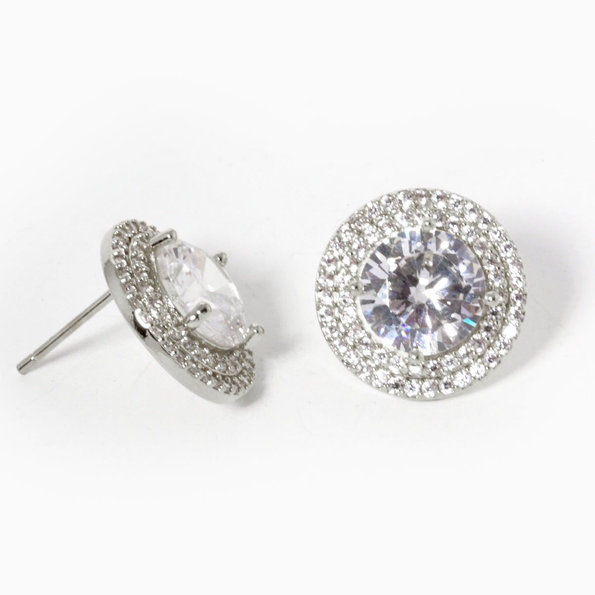 BE361 Double Halo Round Stud Earrings BE361RCR.JPG