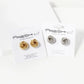 Ball Textured Metal 12mm Love Knot Stud Earrings