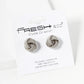 Ball Textured Metal 12mm Love Knot Stud Earrings