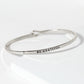 Be Grateful Engraved Inspirational Bangle Bracelet