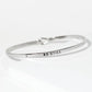 Be Still Engraved Inspirational Bangle Bracelet