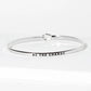 Be The Change Engraved Inspirational Bangle Bracelet