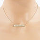 Be True Be You Be Kind Engraved Horizontal Bar Pendant Necklace