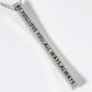 Be You Love You All Ways Always Engraved Vertical Bar Pendant Inspirational Necklace