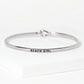 Beach Girl Engraved Inspirational Bangle Bracelet