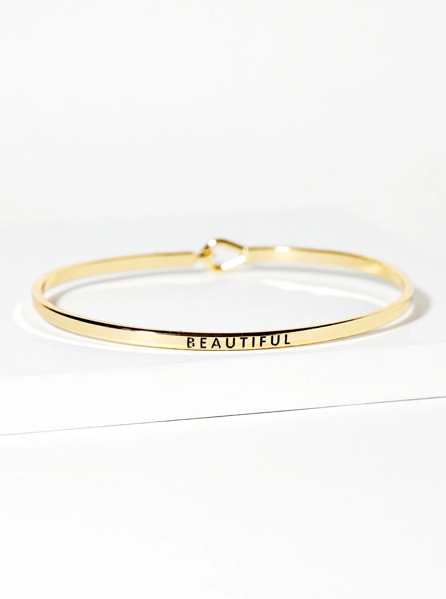 Beautiful Engraved Inspirational Bangle Bracelet