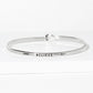 Believe Arrow Engraved Inspirational Bangle Bracelet