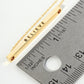 Believe Engraved 18K Gold Dipped Horizontal Brass Bar Pendant Inspirational Necklace