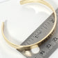 Believe Engraved 18K Gold Dipped Open Cuff Bangle Bracelet