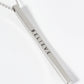 Believe Engraved Vertical Bar Pendant Inspirational Necklace