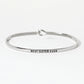 Best Sister Ever Engraved Inspirational Bangle Bracelet