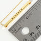 Blessed Engraved 18K Gold Dipped Horizontal Brass Bar Pendant Inspirational Necklace