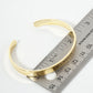 Blessed Engraved 18K Gold Dipped Open Cuff Bangle Bracelet