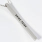 Bride Tribe Engraved Vertical Bar Pendant Inspirational Necklace