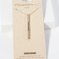 Bridesmaid Engraved Vertical Bar Pendant Inspirational Necklace