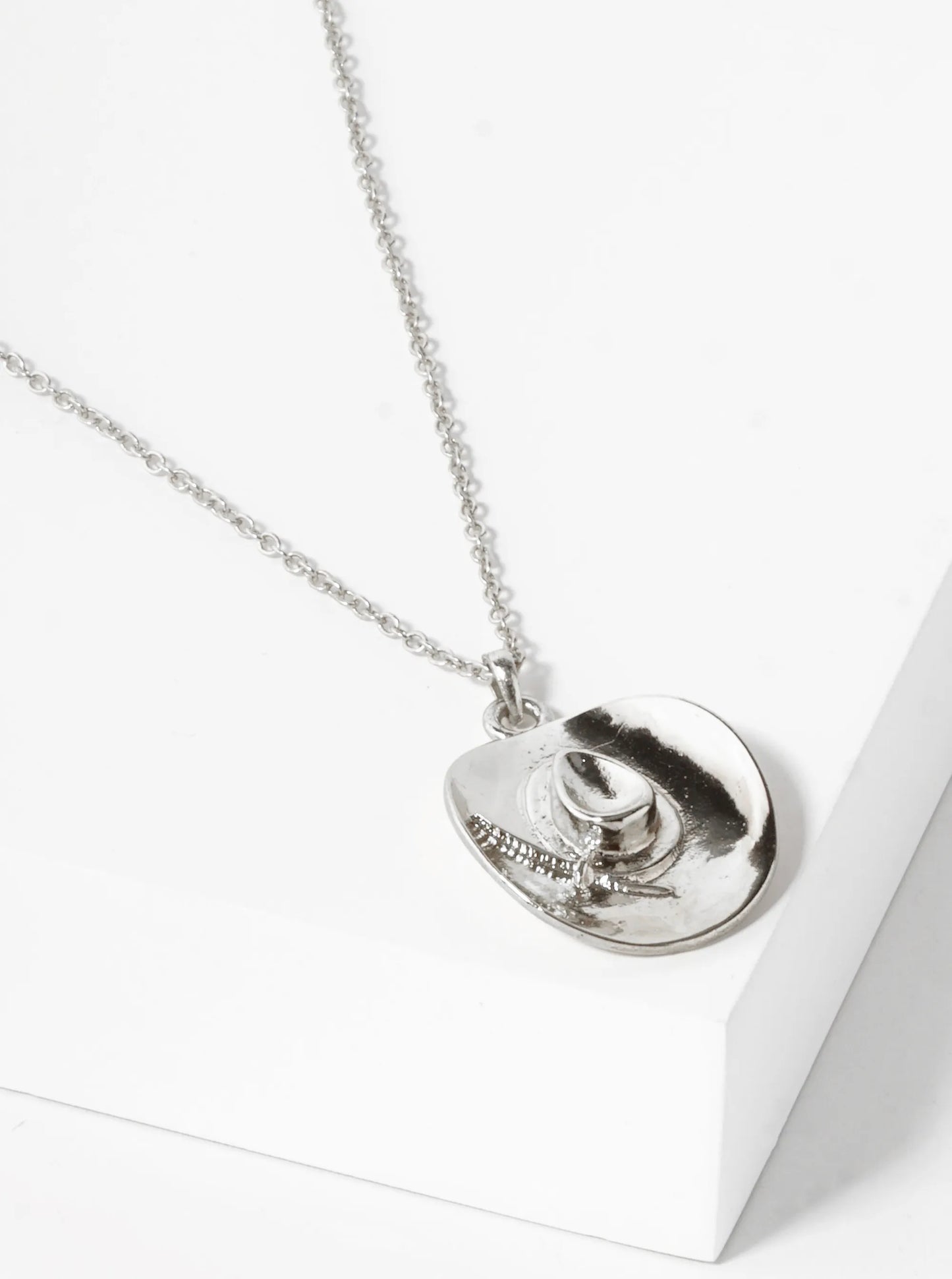 Cowboy Cowgirl Hat Pendant Necklace