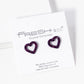 Crystal Pave 10mm Dainty Heart Stud Earrings