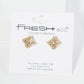 Crystal Pave 10mm Diamond Shape Stud Earrings