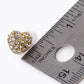 Crystal Pave 10mm Puffy Heart Stud Earrings
