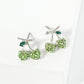 Crystal Pave 11mm Dainty Cherry Stud Earrings