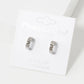 Crystal Pave 11mm Dainty Small Hoop Earrings
