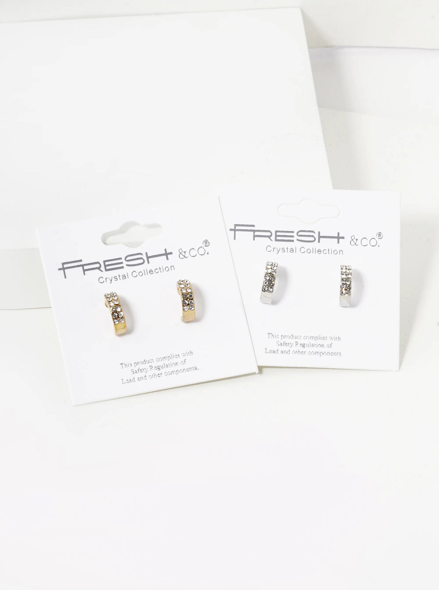 Crystal Pave 11mm Dainty Small Hoop Earrings