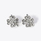 Crystal Pave 11mm Four-Leaf Clover Stud Earrings
