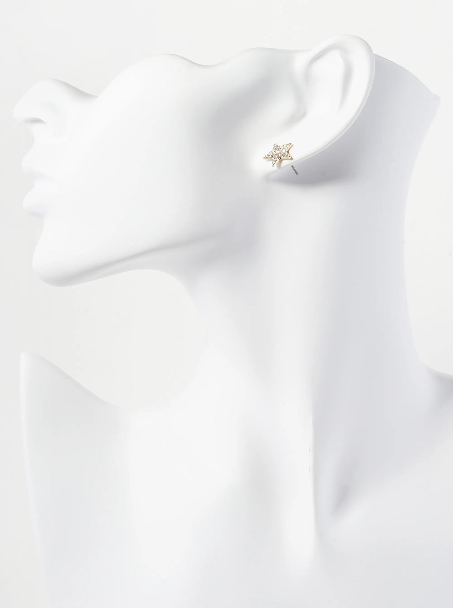 Crystal Pave 11mm Star Stud Earrings