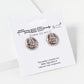 Crystal Pave 11mm Tennis Ball Button Stud Earrings