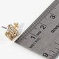 Crystal Pave 12mm Catholic Crown Stud Earrings