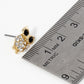 Crystal Pave 13mm Owl Spiritual Stud Earrings