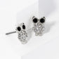 Crystal Pave 13mm Owl Spiritual Stud Earrings