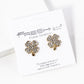 Crystal Pave 14mm Four-Leaf Clover Stud Earrings