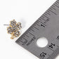 Crystal Pave 14mm Four-Leaf Clover Stud Earrings