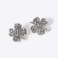 Crystal Pave 14mm Four-Leaf Clover Stud Earrings